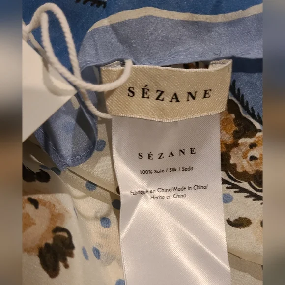 Sezane Silk Scarf - Picture 2 of 4